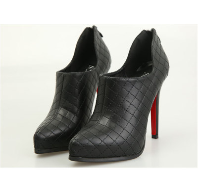 2017秋新品風(fēng)菱格裸靴子尖頭細跟高跟短靴歐美風(fēng)女靴潮 東材短靴型號【價格 圖片 品牌 報價】-蘇寧易購力盾服飾鞋帽專營店