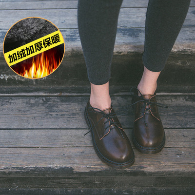 新款2017秋季小皮鞋女加絨復(fù)古森女日系學(xué)院風(fēng)文藝軟妹英倫馬丁靴女鞋 岸森圓頭單鞋型號(hào)【價(jià)格 圖片 品牌 報(bào)價(jià)】-蘇寧易購(gòu)富天興鞋帽服飾專營(yíng)店